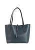 Market Tote, £110, Handbags, Blue, Leather, Front view